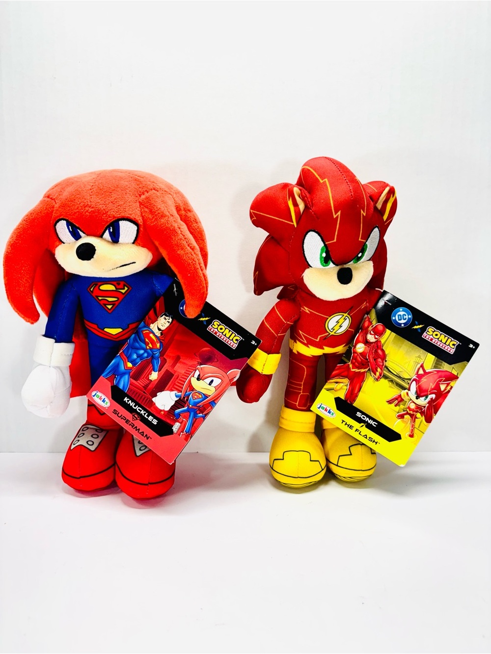 DC X Sonic The Hedgehog Knuckles As Superman & Sonic As The Flash NWT